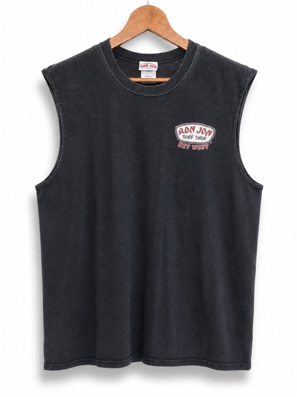 Ron Jon Surf Shop Key West Muscle Tee Vintage Faded Graphic Tank Large